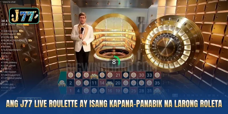 Ang J77 live roulette ay isang kapana-panabik na larong roleta