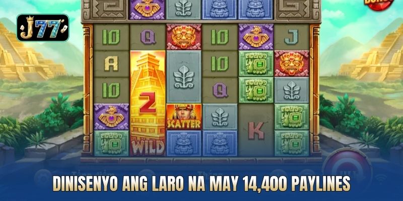 Dinisenyo ang laro na may 14,400 paylines