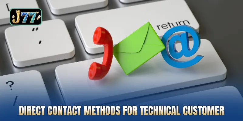 Direct contact methods for technical customer assistance