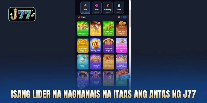 Isang lider na nagnanais na itaas ang antas ng J77