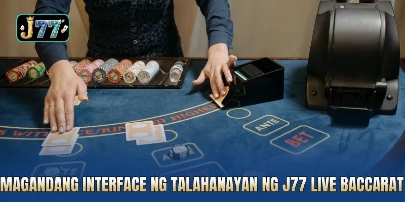 Magandang interface ng talahanayan ng J77 Live Baccarat