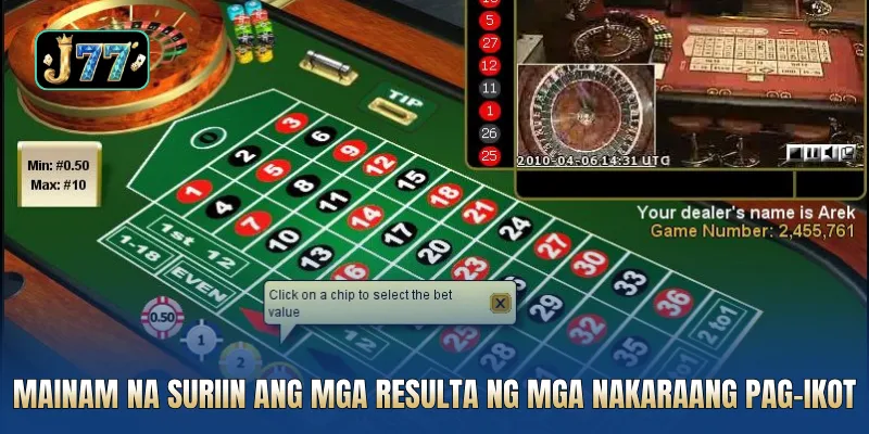 Mainam na suriin ang mga resulta ng mga nakaraang pag-ikot