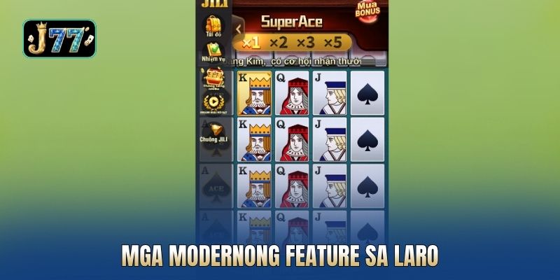 Mga modernong feature sa laro