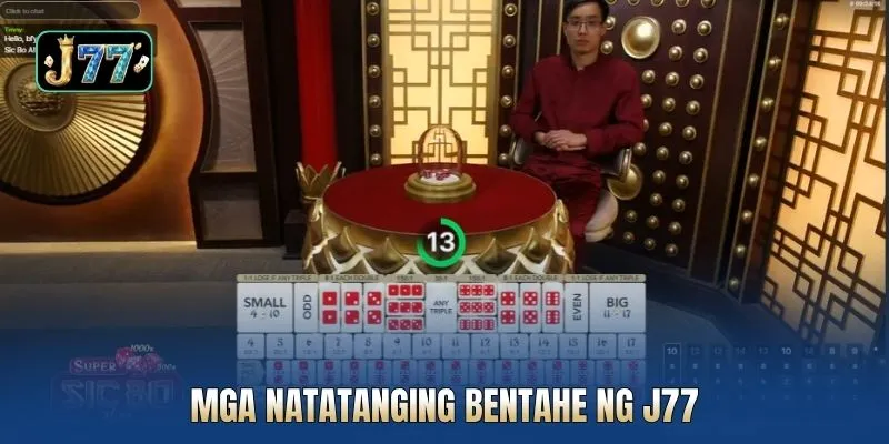Mga natatanging bentahe ng J77