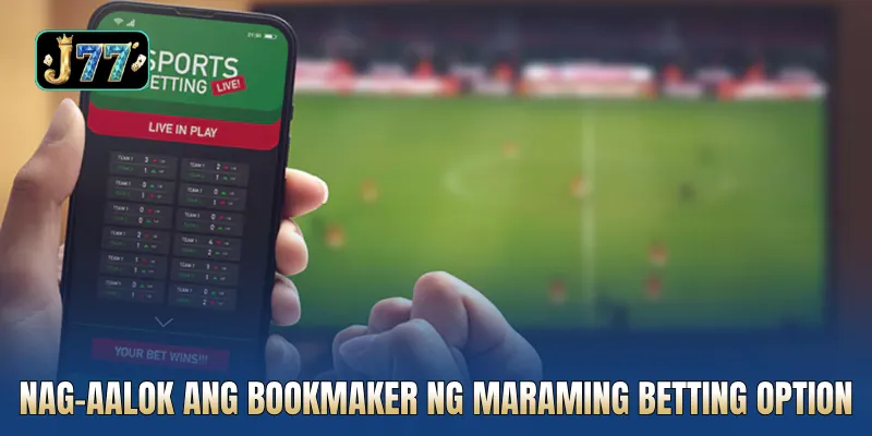 Nag-aalok ang bookmaker ng maraming betting option