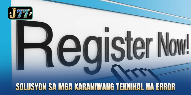 Solusyon sa mga karaniwang teknikal na error