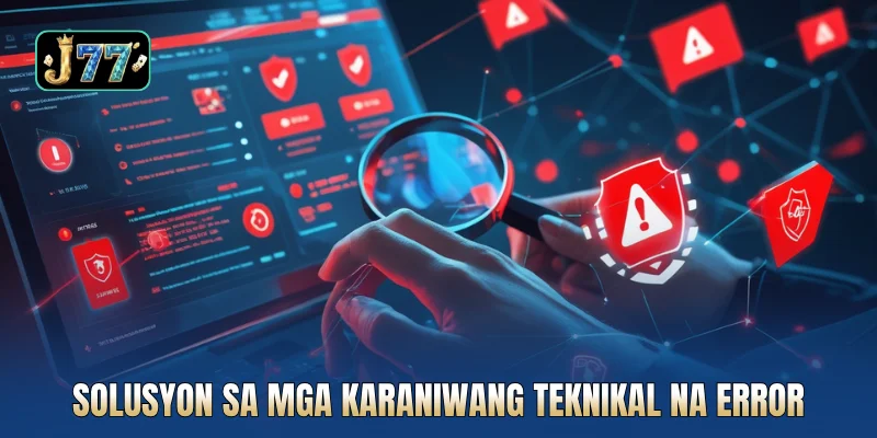 Solusyon sa mga karaniwang teknikal na error